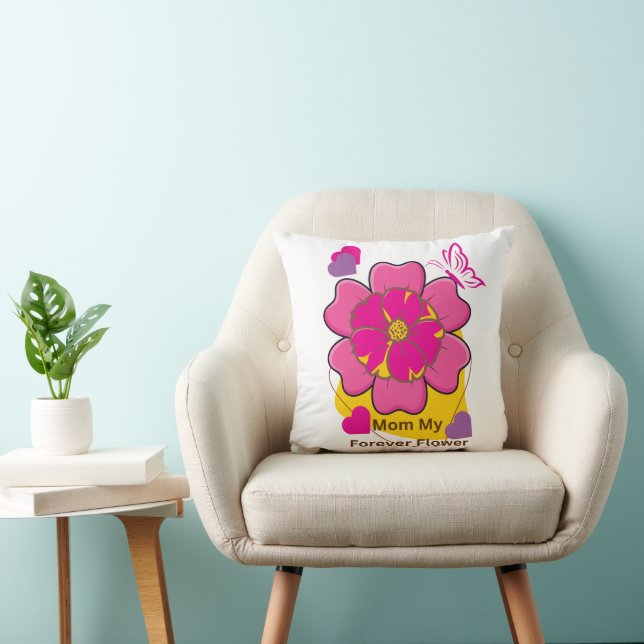 Mamma Min Eviga Blomdesign  Kudde (Stol)
