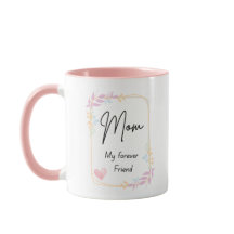 Mamma Min Eviga Vän Mugg – Blommig Kaffekopp Prese