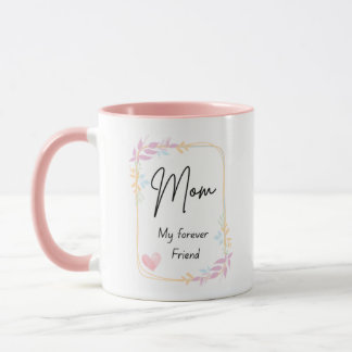 Mamma Min Eviga Vän Mugg – Blommig Kaffekopp Prese