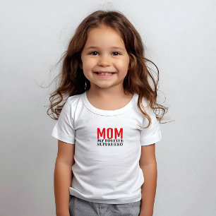 Mamma min för alltid superhjälte svart röd t shirt