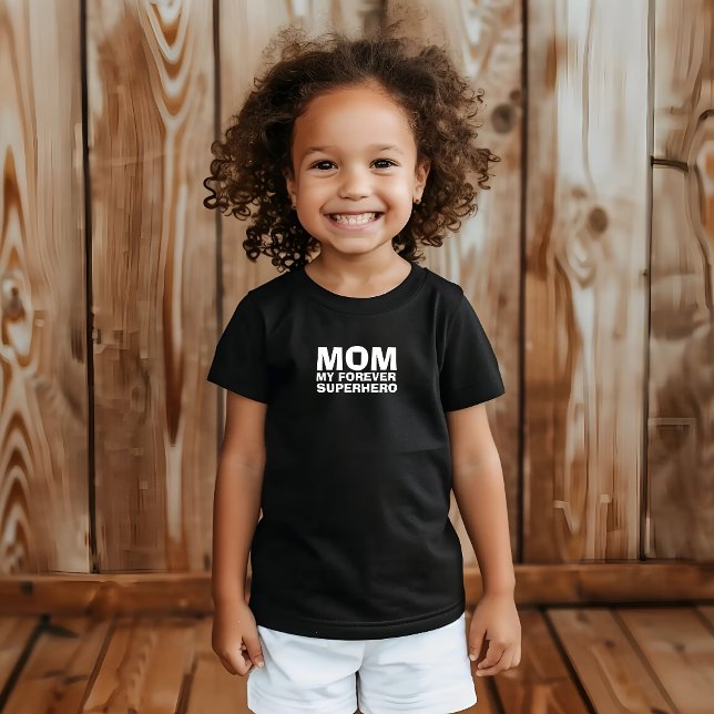 Mamma min för evigt superhjälte vit t shirt (Skapare uppladdad)