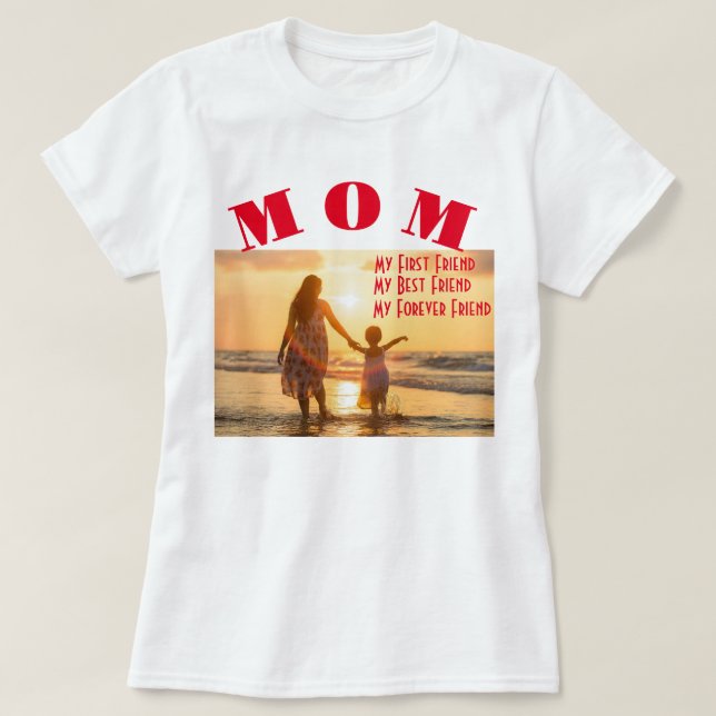 Mamma Min första bästa för vännen T-skjorta T Shirt (Design framsida)