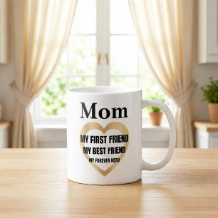 Mamma Min Första Vän Personlig Gåva Kaffemugg