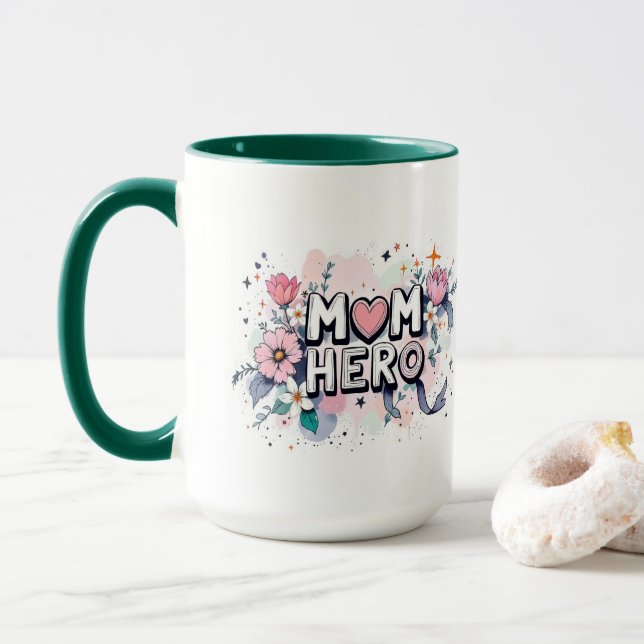 Mamma min hjälte mugg (Med munk)