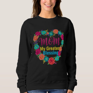 Mamma Min Största Välgång Blommig Mor T Shirt