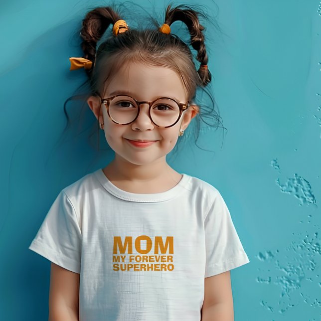 Mamma Min Superhjälte för evigt orange T Shirt (Skapare uppladdad)