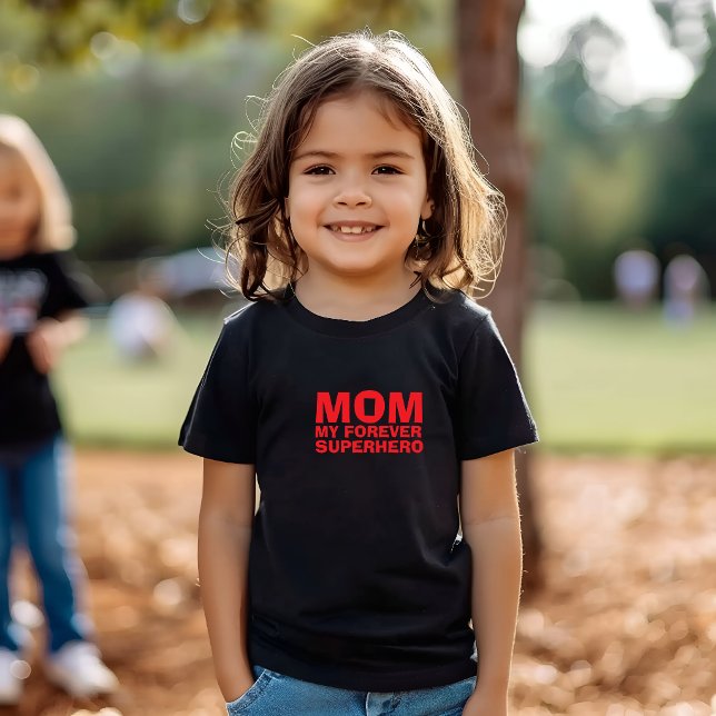 Mamma Min Superhjälte för evigt röd T Shirt (Skapare uppladdad)
