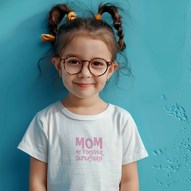 Mamma Min Superhjälte för evigt rosa T Shirt (Skapare uppladdad)