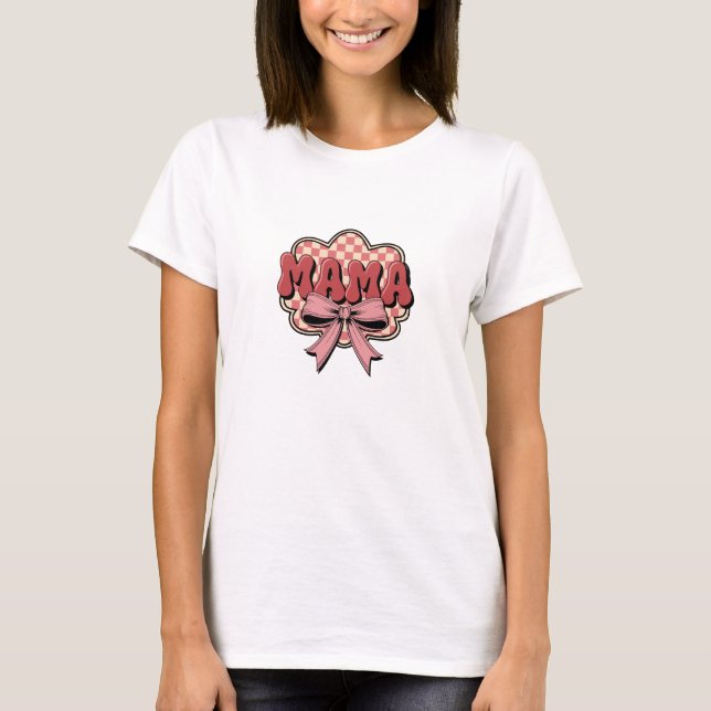 Mamma Mini Alla Hjärtans Dag T Shirt (Framsida)