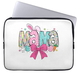 Mamma Mini Påsk Matchande Mamma Kanin Påskdag T- Laptop Fodral