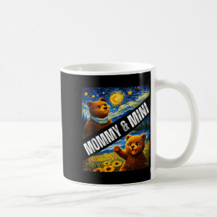 Mamma Mini Söt Björn Matchande Mors Dag Stjärnig Kaffemugg