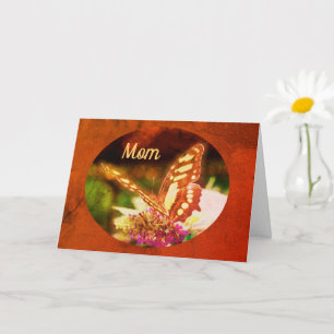 Mamma Mitt Hero Butterfly-födelsedagskort Kort