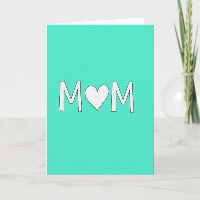 Mamma Mitt Hjärta Kort (Framsida)