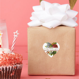 mamma mitt universum hjärtformat klistermärke