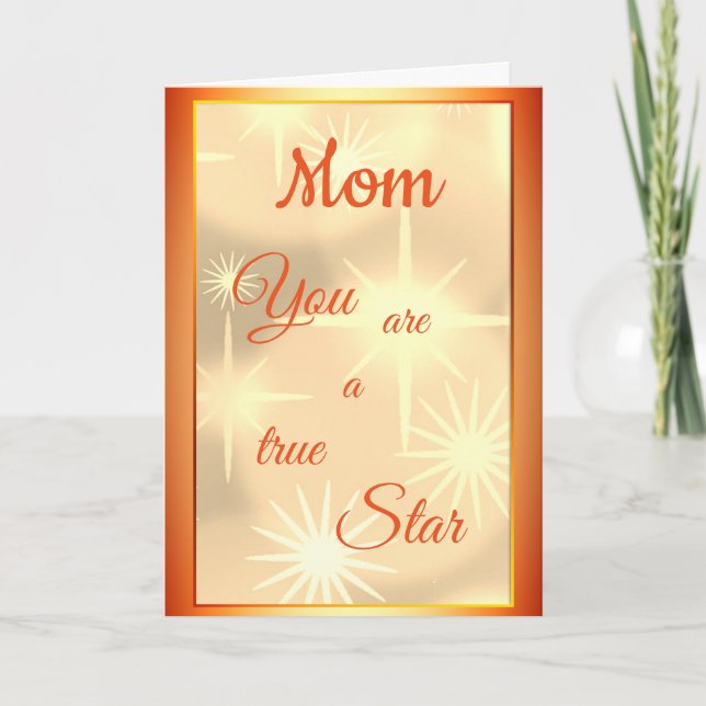 Mamma: modern lyxdesign kort (Framsida)