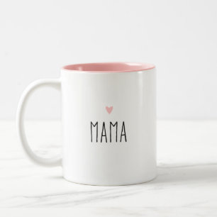 Mamma Modern Mamma Anpassningsbar Heart Färg Två-Tonad Mugg
