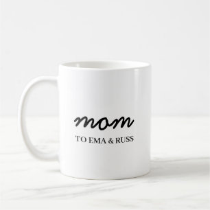 Mamma Modern Mamma Barn Namn Mors Dag Design Kaffemugg