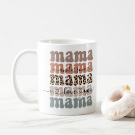 Mamma Modern Mamma Kids Namn Mors dag Kaffemugg