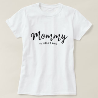 Mamma | Modern Mamma Kids Namn Mors dag T-Shirt