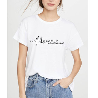 Mamma Modern Mamma Kids Namn Mors dag T Shirt