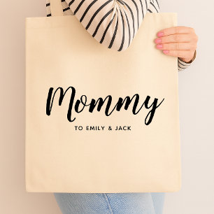 Mamma Modern Mamma Kids Namn Mors dag Tygkasse