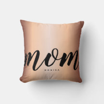 Mamma Modern Minimalist Fals Rosa Guld Kudd