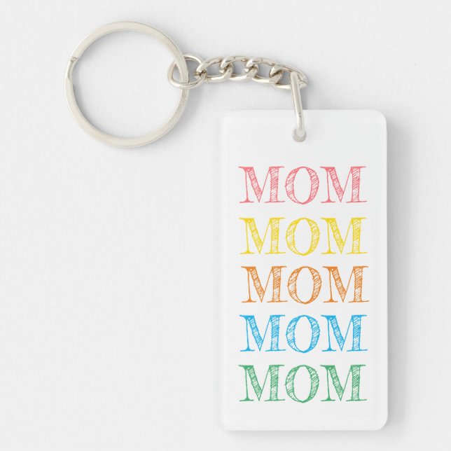 MAMMA Modern Typografi Regbow Färg Mors dag (Framsidan)