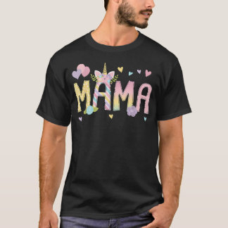 Mamma Mom Matchande Födelsedagslag Besättning Enhö T Shirt