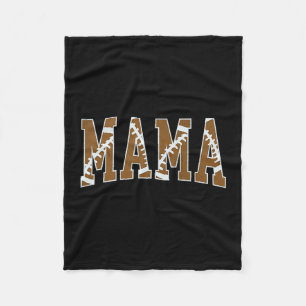 Mamma Mom Touchdown Amerikansk fotboll Game Day Ta Fleecefilt