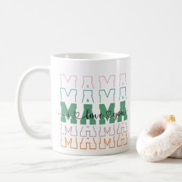 Mamma Mönster Mors dag Mamma Kaffemugg