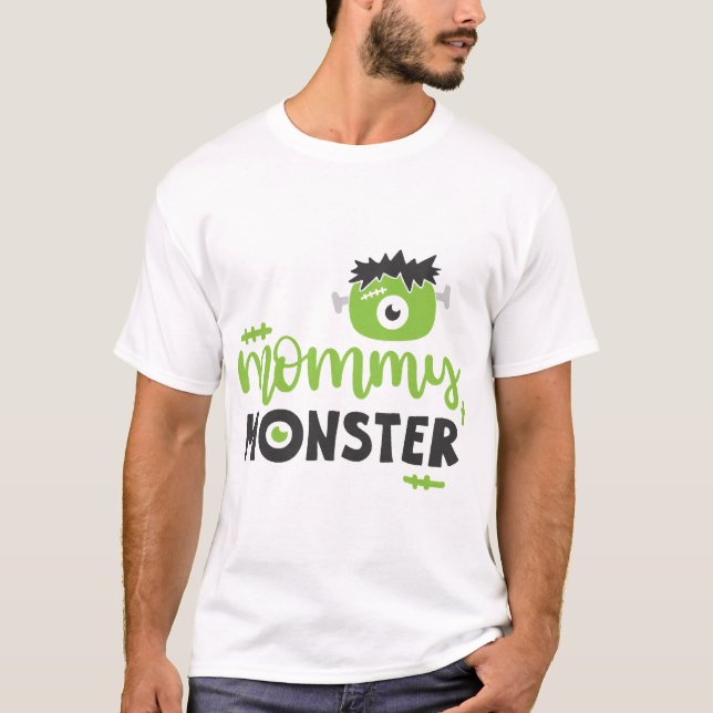Mamma Monsterpresenter Halloweenpresent Till Mamma T Shirt (Framsida)