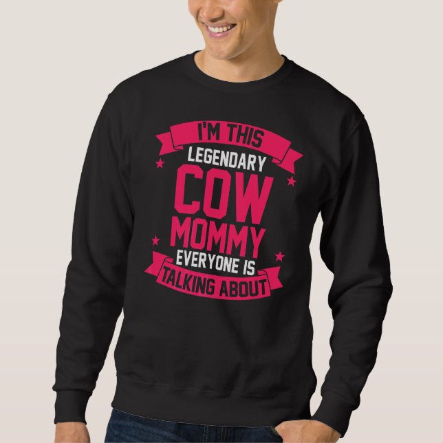 Mamma Mor Cow Lång Ärmad Tröja (Framsida)