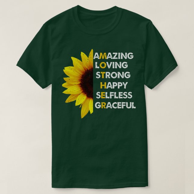 mamma mor dag, roligt mamma t shirt (Design framsida)
