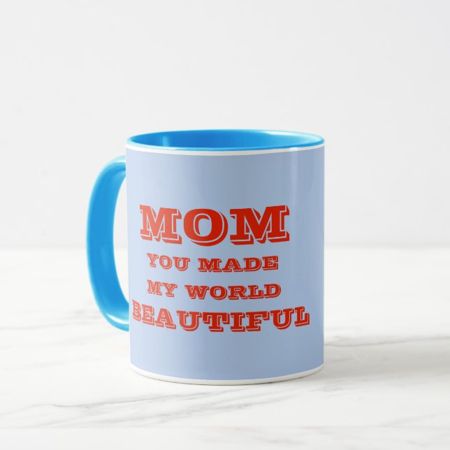 MAMMA, MOR, KVINNOR KÄRLEK GIFT BIRTHDAY MUGG (Framsida vänster)