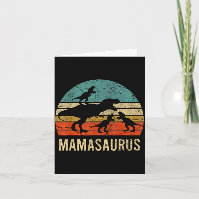 Mamma mor mama dinosaur rolig 3 tre barn kort (Framsida)