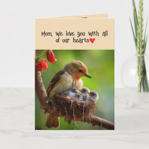 Mamma Mor Mors dag LoveBird Art Helgkort