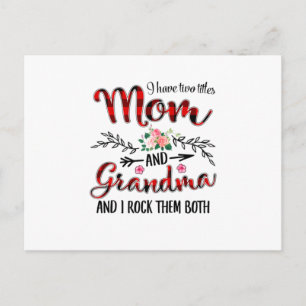 Mamma Mor Och Mormor Födelsedag Vykort