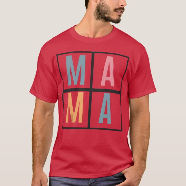 Mamma mor-vänner t shirt (Framsida)