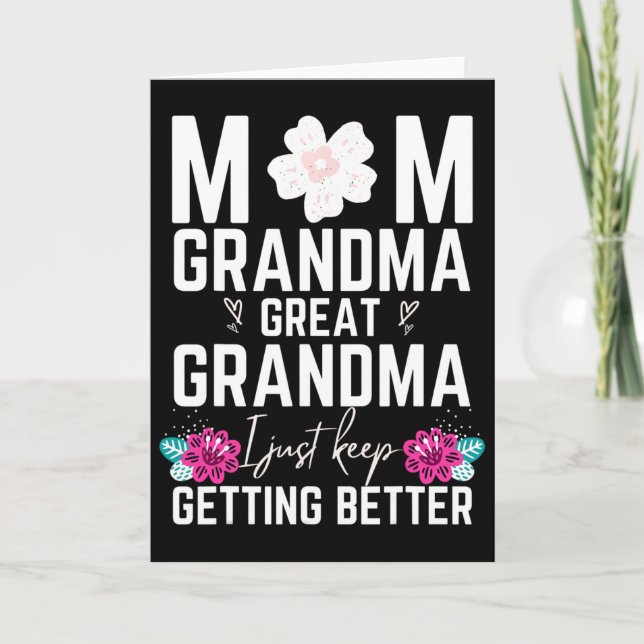 Mamma Mormor Farmor Jul Presenter Födelsedag Kort (Framsida)