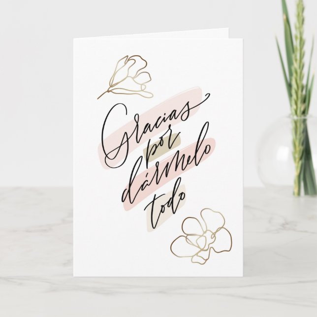 Mamma, Mormor Kort Spanska Card (Framsida)