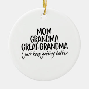 Mamma Mormor Mormors mor Mors dag Julgransprydnad Keramik