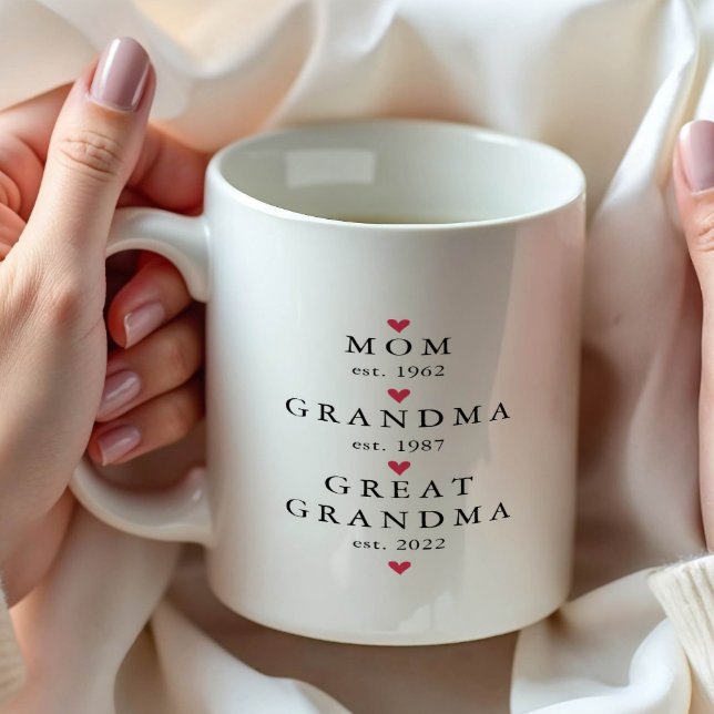 Mamma | Mormor | Underbara fiktiva år. Kaffemugg (Skapare uppladdad)