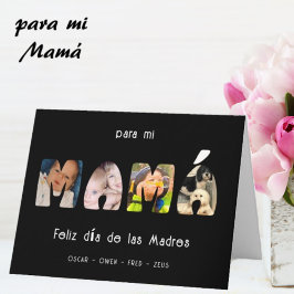 Mamma Mors dag Anpassad Foto & Namn Kort
