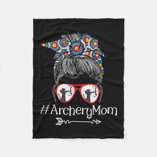 Mamma - Mors dag Bowhunter Archer Bowman Bows Fleecefilt (Framsidan)