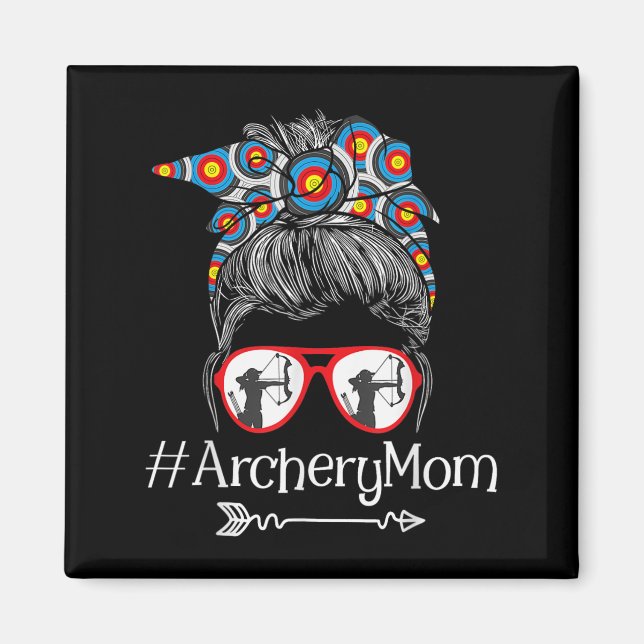 Mamma - Mors dag Bowhunter Archer Bowman Bows Magnet (Framsidan)