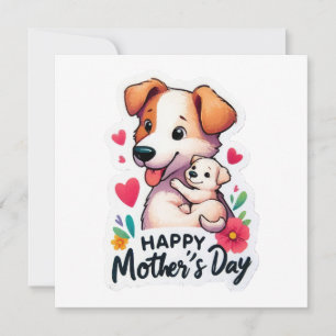 Mamma Mors dag-djur, hund Inbjudningar