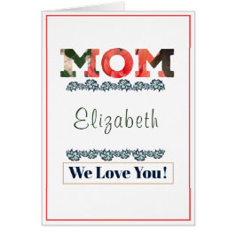 Mamma Mors dag födelsedag Vi Kärlek er personifier Hälsningskort