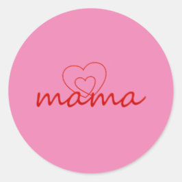 Mamma Mors dag-gåva till bästa MAMMA-dagskorgen Runt Klistermärke