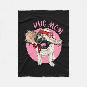 Mamma Mors dag Mama Mamma Mor Pug Fleecefilt