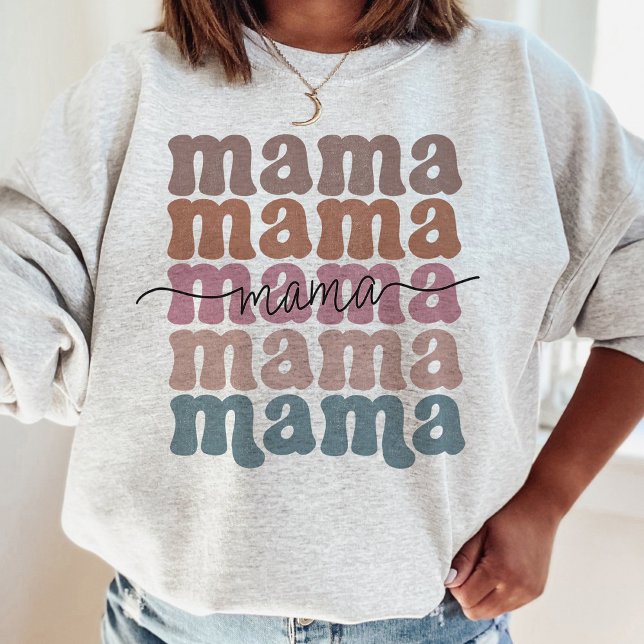 Mamma Mors dag Retro Staplad T Shirt (Skapare uppladdad)